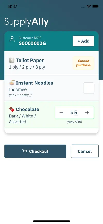 Quota of items to be distributed